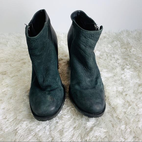 Aldo Genuine Black Leather Booties Sz 8.5 - Picture 2 of 8